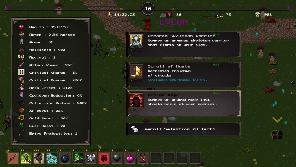 Witchcraft Survivors - Abilities